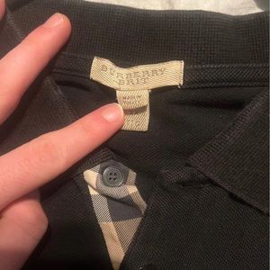 Black Burberry Brit polo